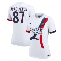 Paris Saint-Germain Joao Neves #87 Bortedrakt Dame 2024-25 Kortermet